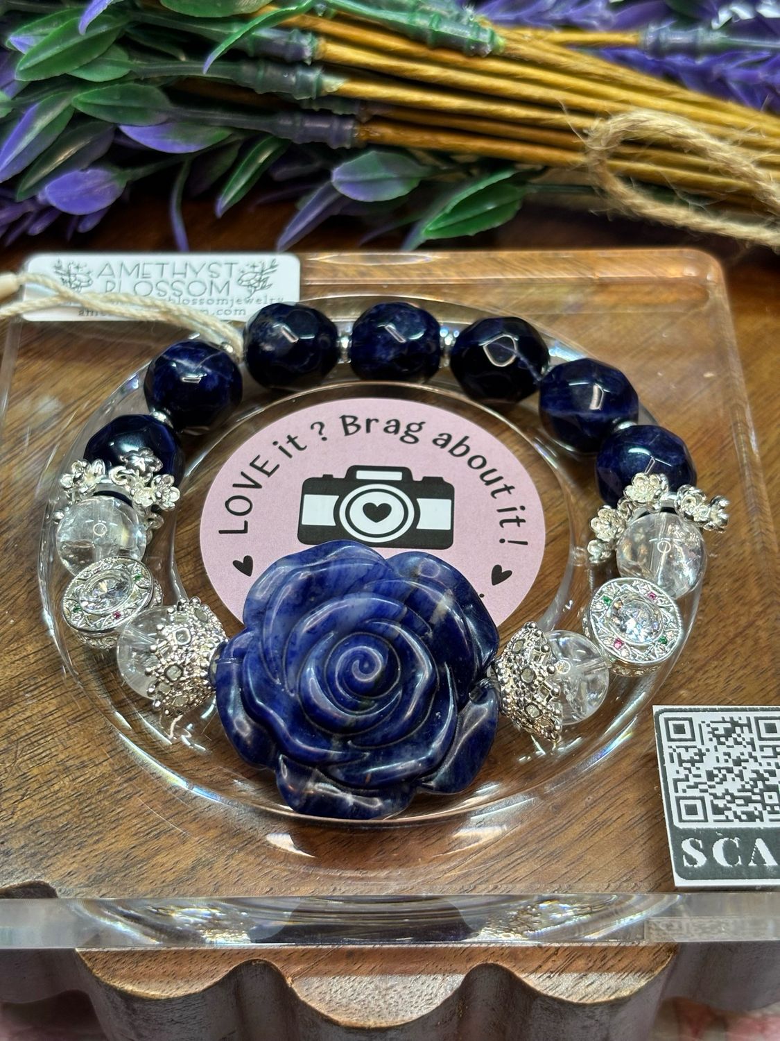 Sodalite in Bloom Bracelet