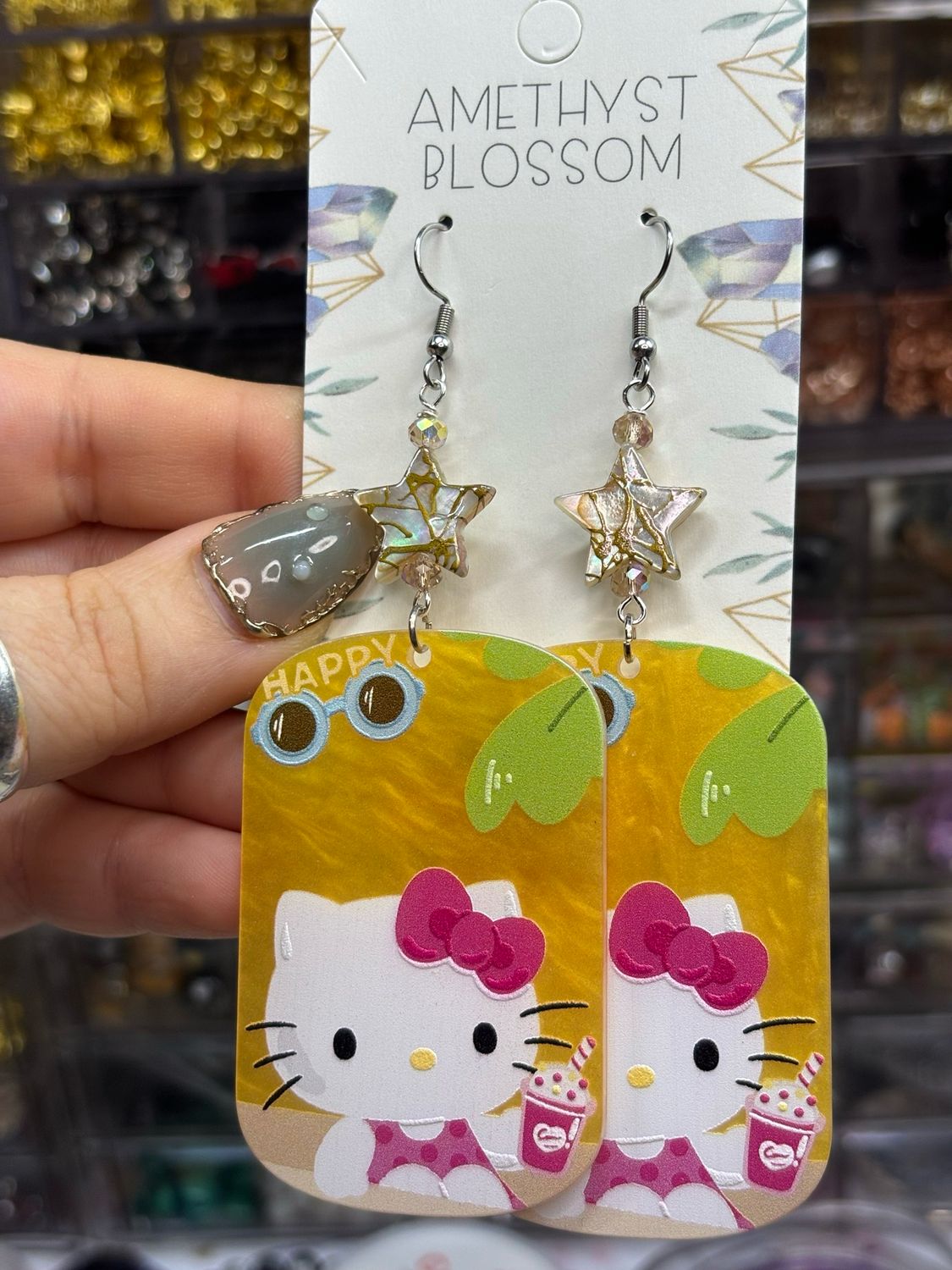 Hello Kitty Tropical Sips Earrings