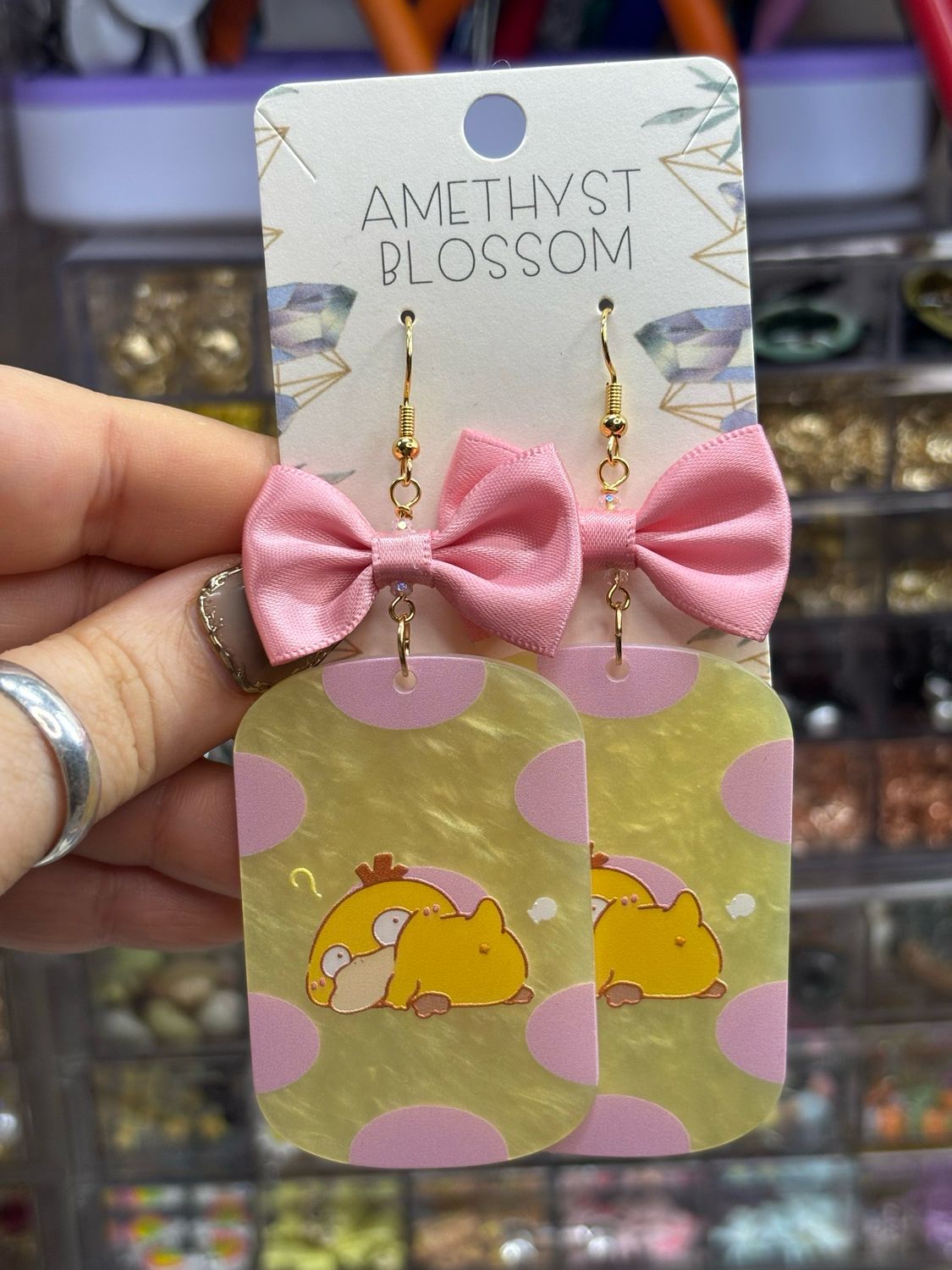 Confused Cutie Psyduck Earrings