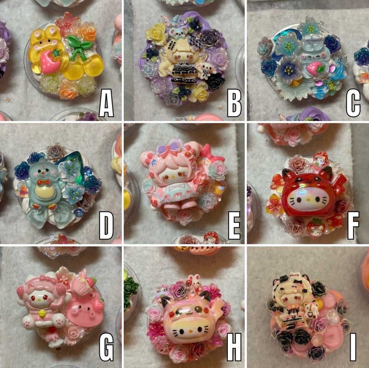Hand Piped Decoden Cream Glue Phone Holder