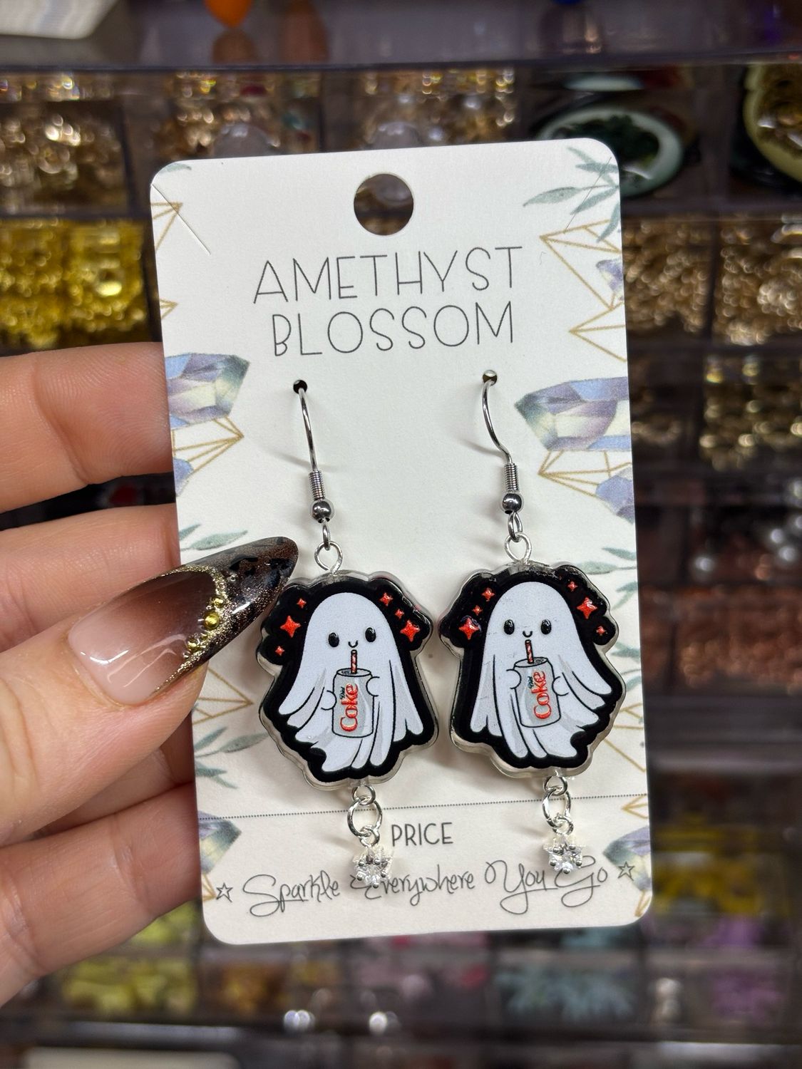 Diet Boo Ghost Earrings