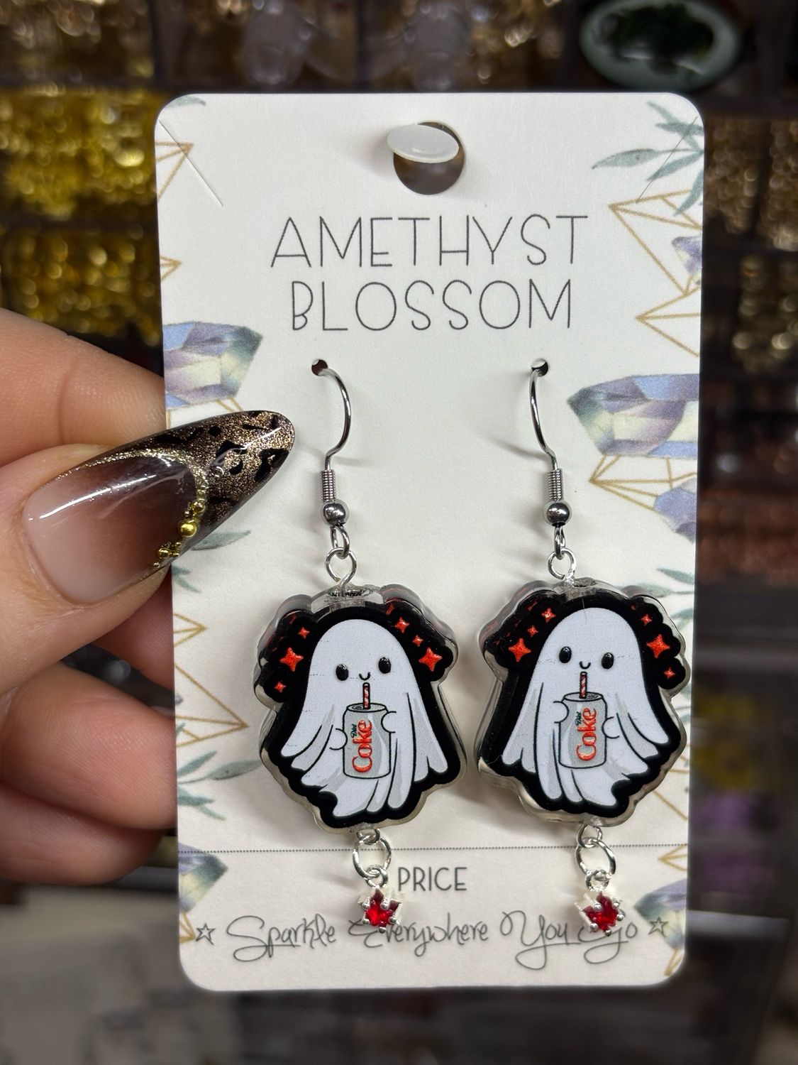 Diet Boo Ghost Earrings