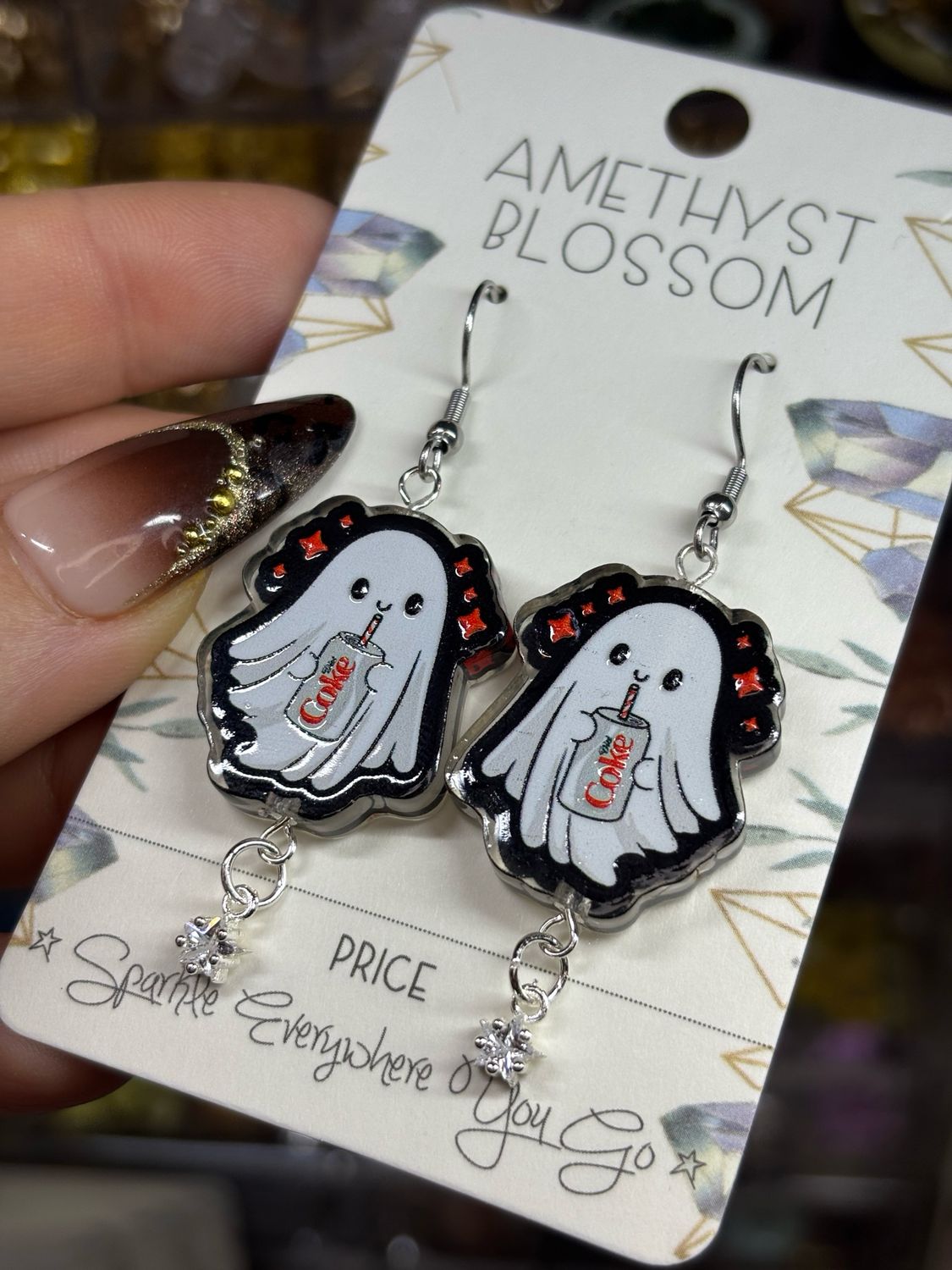 Diet Boo Ghost Earrings