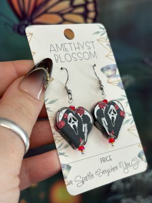 Love Hurts Ghostface Earrings