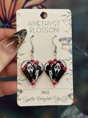 Love Hurts Ghostface Earrings