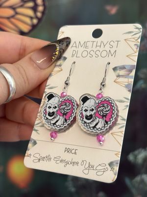 Pretty in Terror Art The Clown Earrings