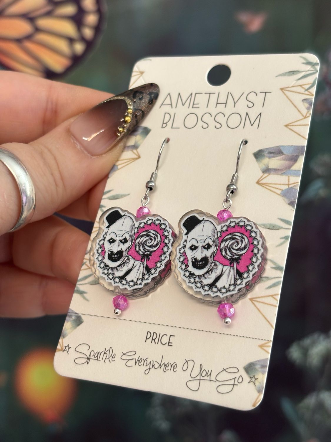 Pretty in Terror Art The Clown Earrings