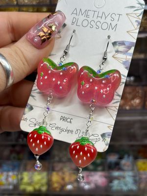 Strawberry Flutter Earrings