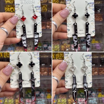 Slasher Sparkle Earrings | Choose Your Killer