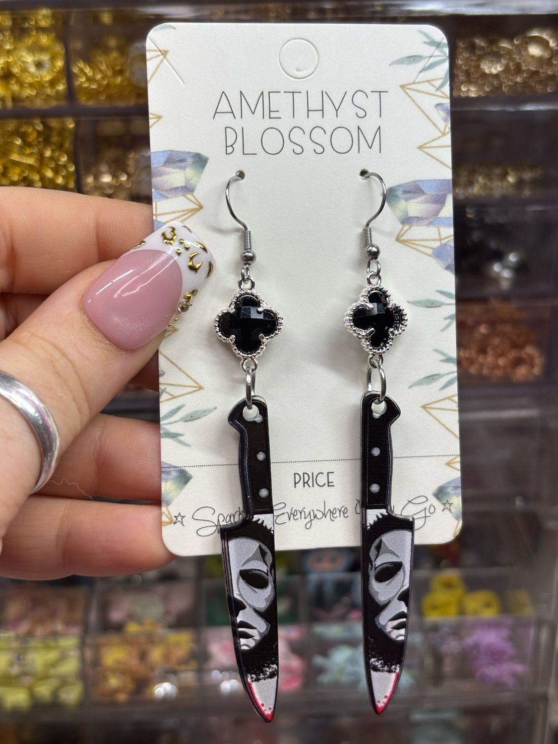 Slasher Sparkle Earrings | Choose Your Killer