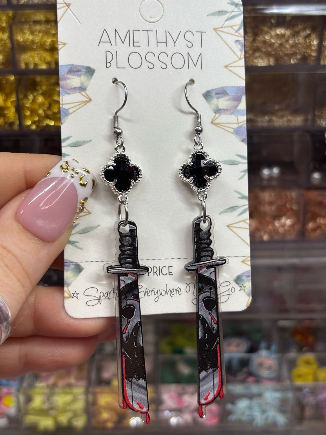 Slasher Sparkle Earrings | Choose Your Killer