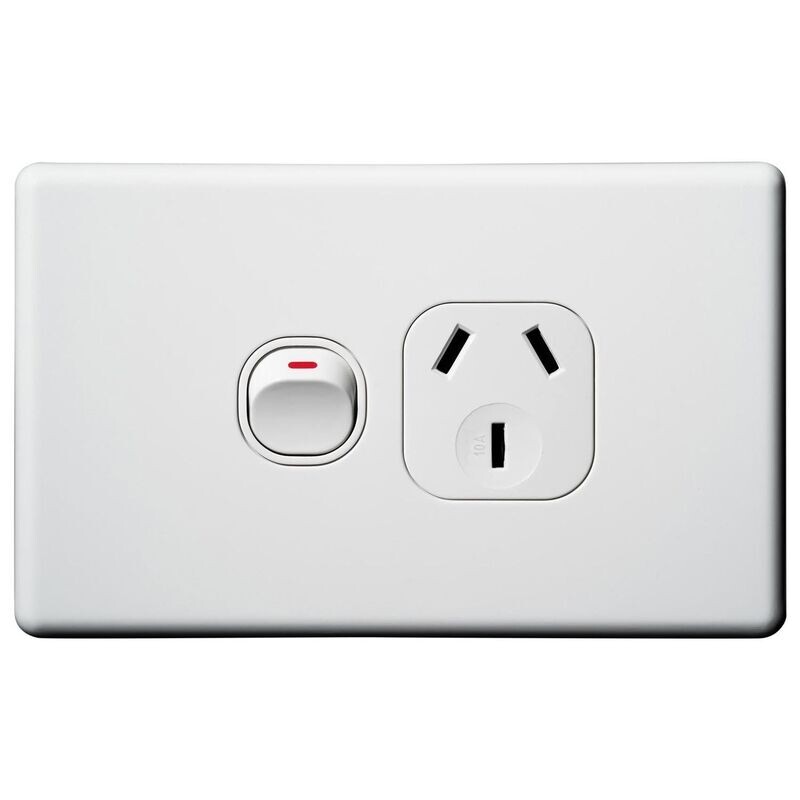 VX Classic Single Power Outlet 250v 10a