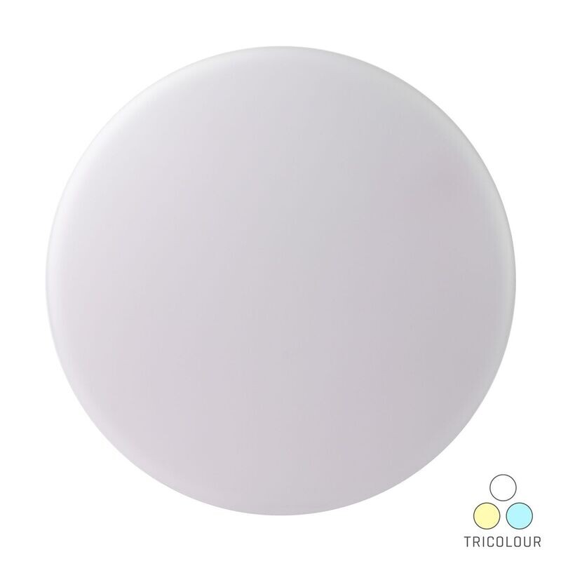 VX Oyster Ceiling Light Led 18w Ip54 Tricolour Dimmable 275mm