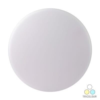 VX Oyster Ceiling Light Led 18w Ip54 Tricolour Dimmable 275mm