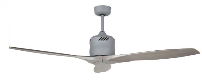 BRILLIANT GALAXY II 54" (1370MM) PROPELLER STYLE TIMBER SWEEP FAN SILVER WITH 5 SPEED REMOTE
