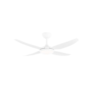 Amari 52 Amari 52" 24W LED Smart DC Ceiling Fan Matt White with LED CCT light