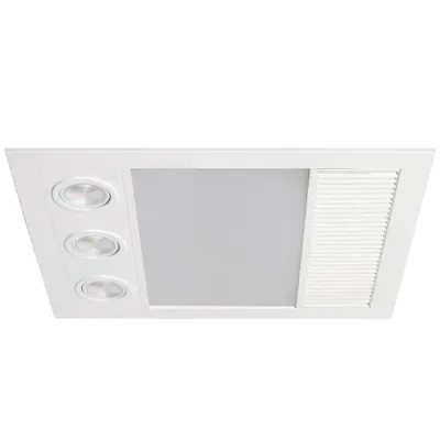 Martec Linux Mini Energy Efficient 3 in 1 Bathroom Exhaust Fan with Heater and LED Light WHITE