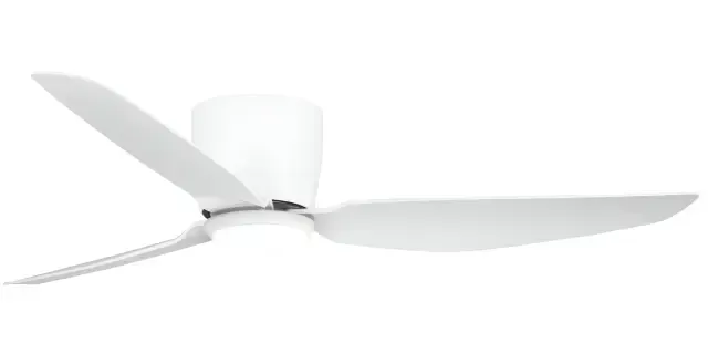 Claro Whisper 52 Claro Whisper 52" Low Profile DC Ceiling Fan with LED Light & Remote | White