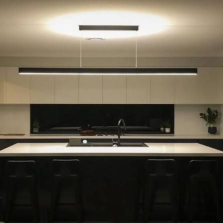 Eglo Climene 2 48w Tri-Colour LED 2.4m Linear Pendant Eglo Climene 2 48w Tri-Colour LED 2.4m Linear Pendant
