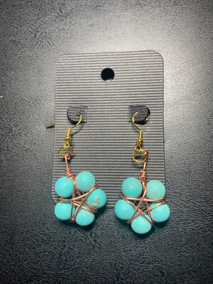 Turquinite Star Earrings