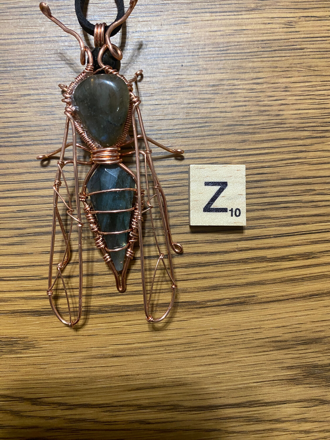Large Handmade Wasp Labradorite Pendant