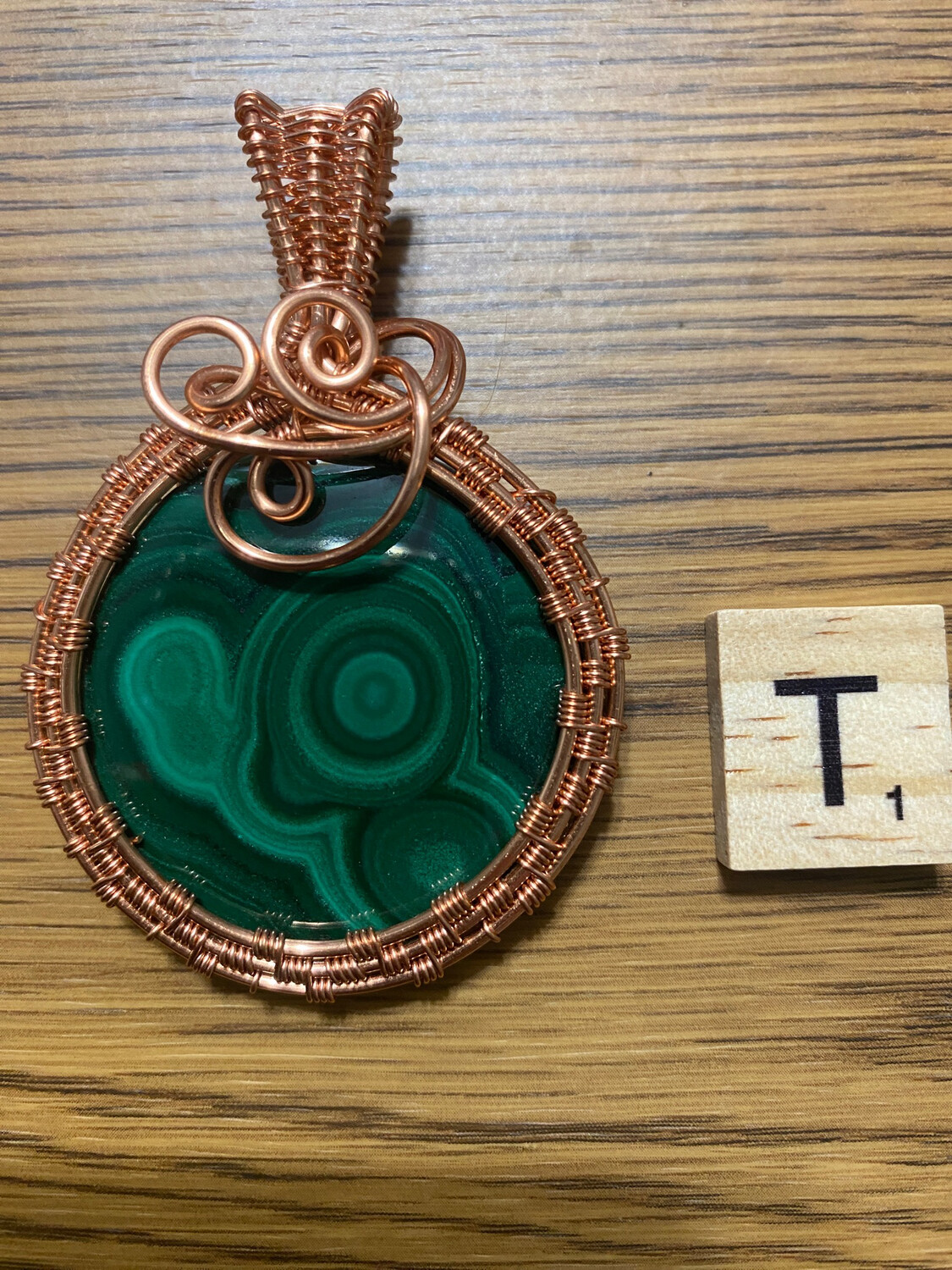 Malachite Round Pendant