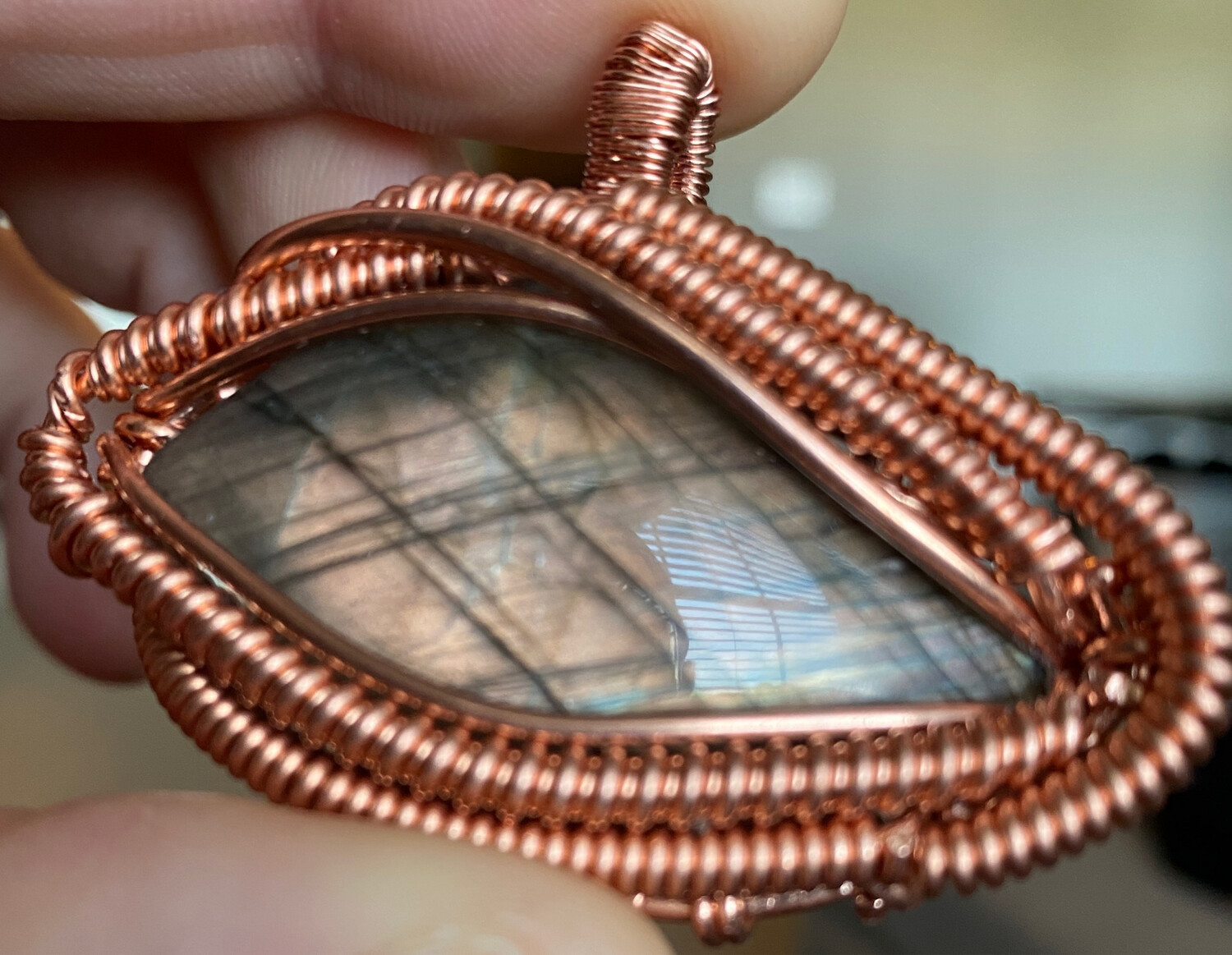 Labradorite Full Flash Eye Pendant