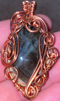 Labradorite Copper Pendant Style 4
