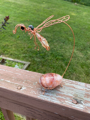 Wasp In Flight Sculpture (Lg)