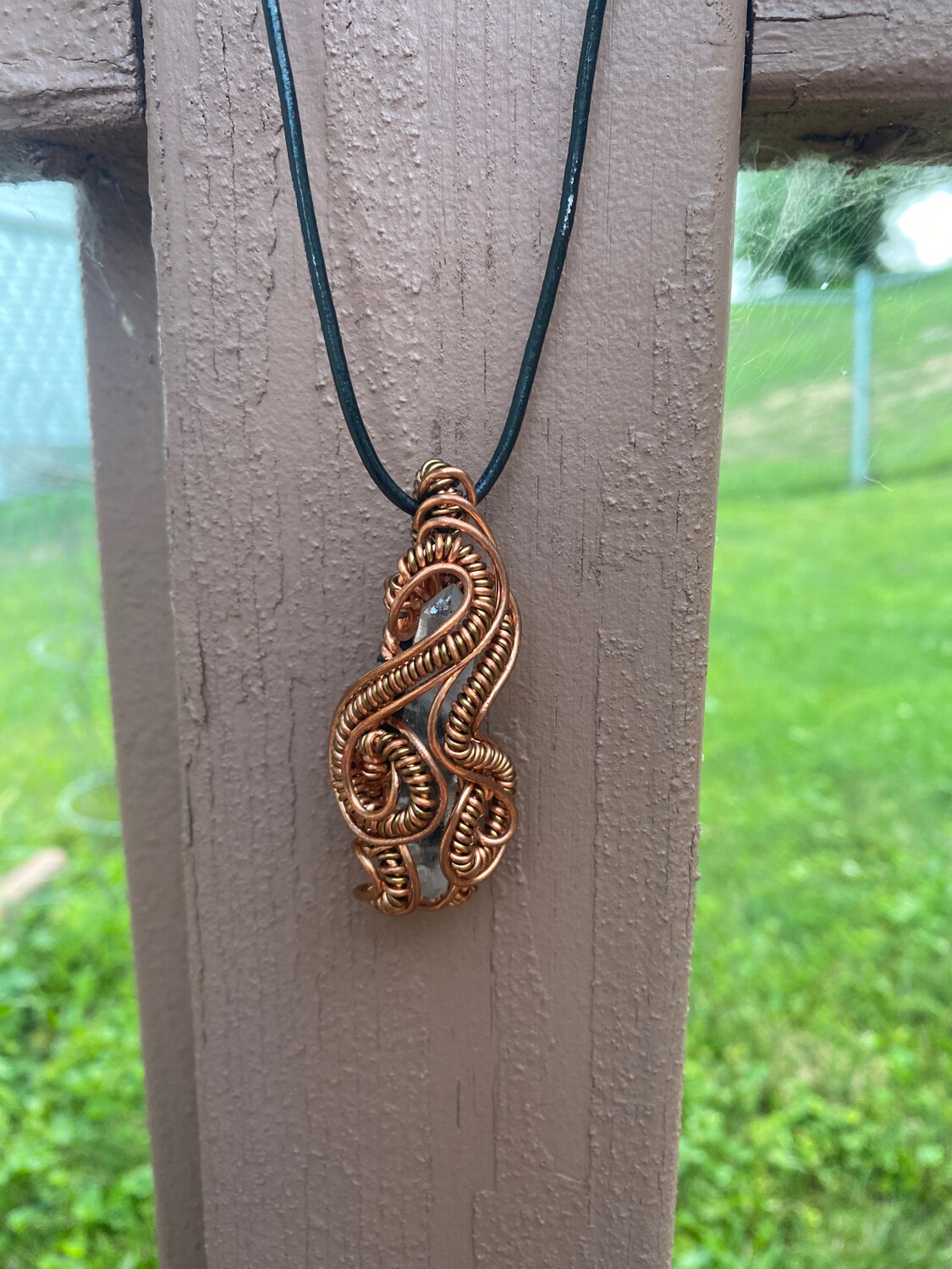 Smoky Quarts Copper Pendant