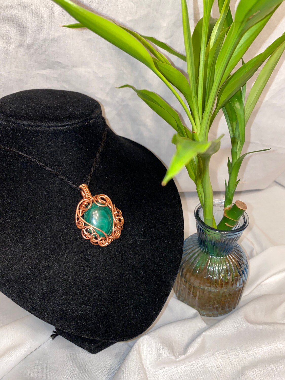 Malachite Cabochon Pendant