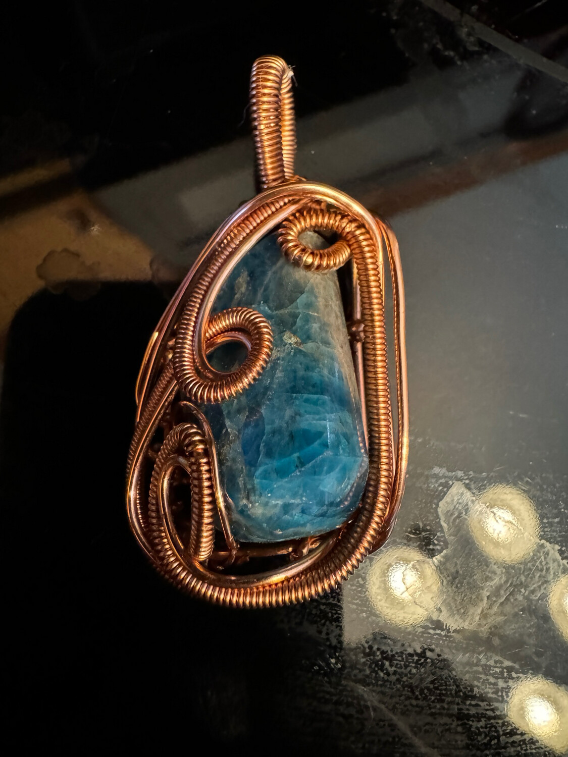 Apatite Copper Pendant