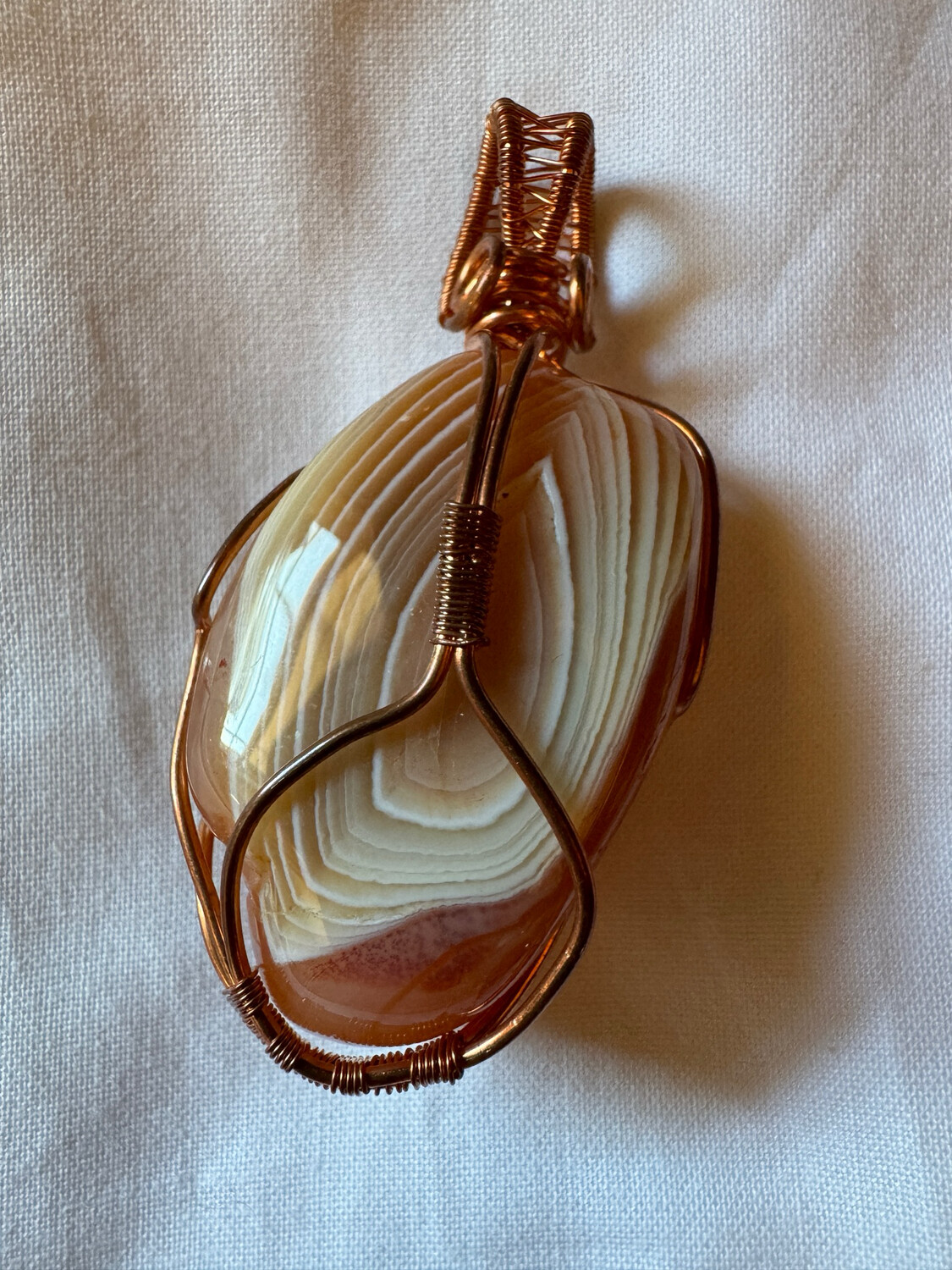 Banded Agate Tumble Pendant