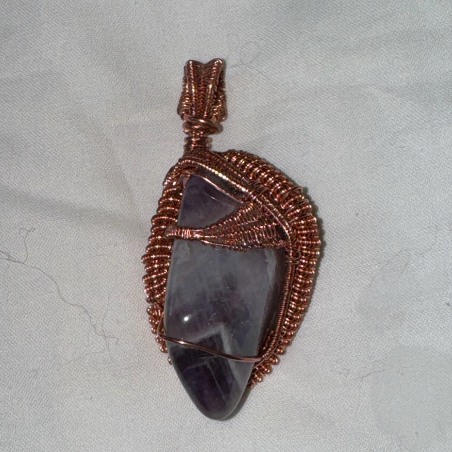 Chevron Amethyst Pendant