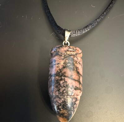 Rhodendrite Bullet Pendant