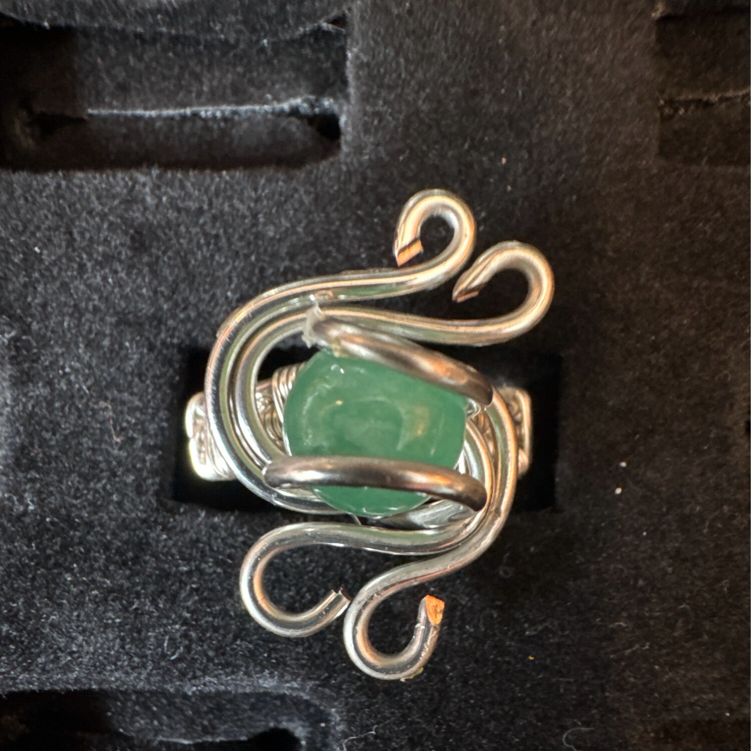 Alloy Adventurine Ring Size 7