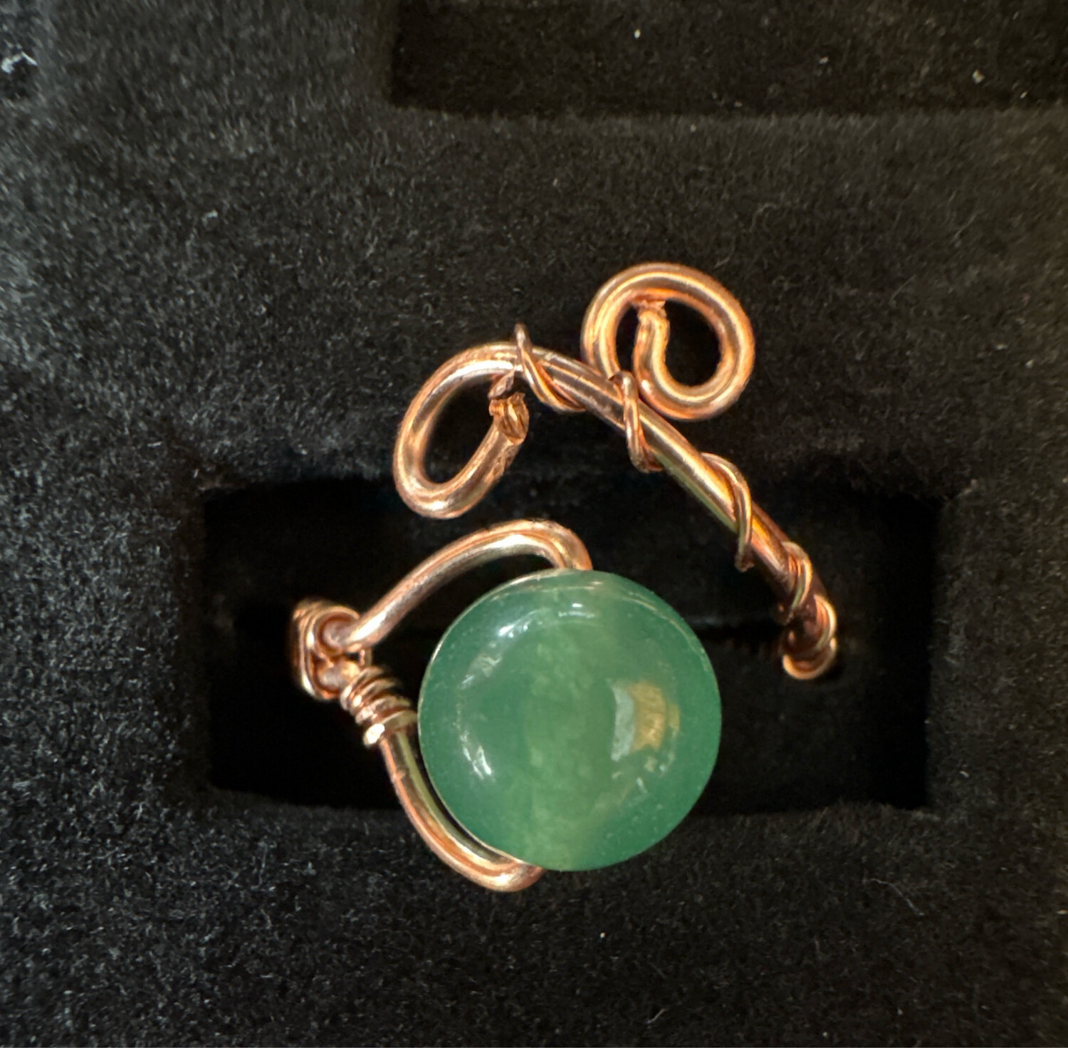 Adjustable Adventurine Ring