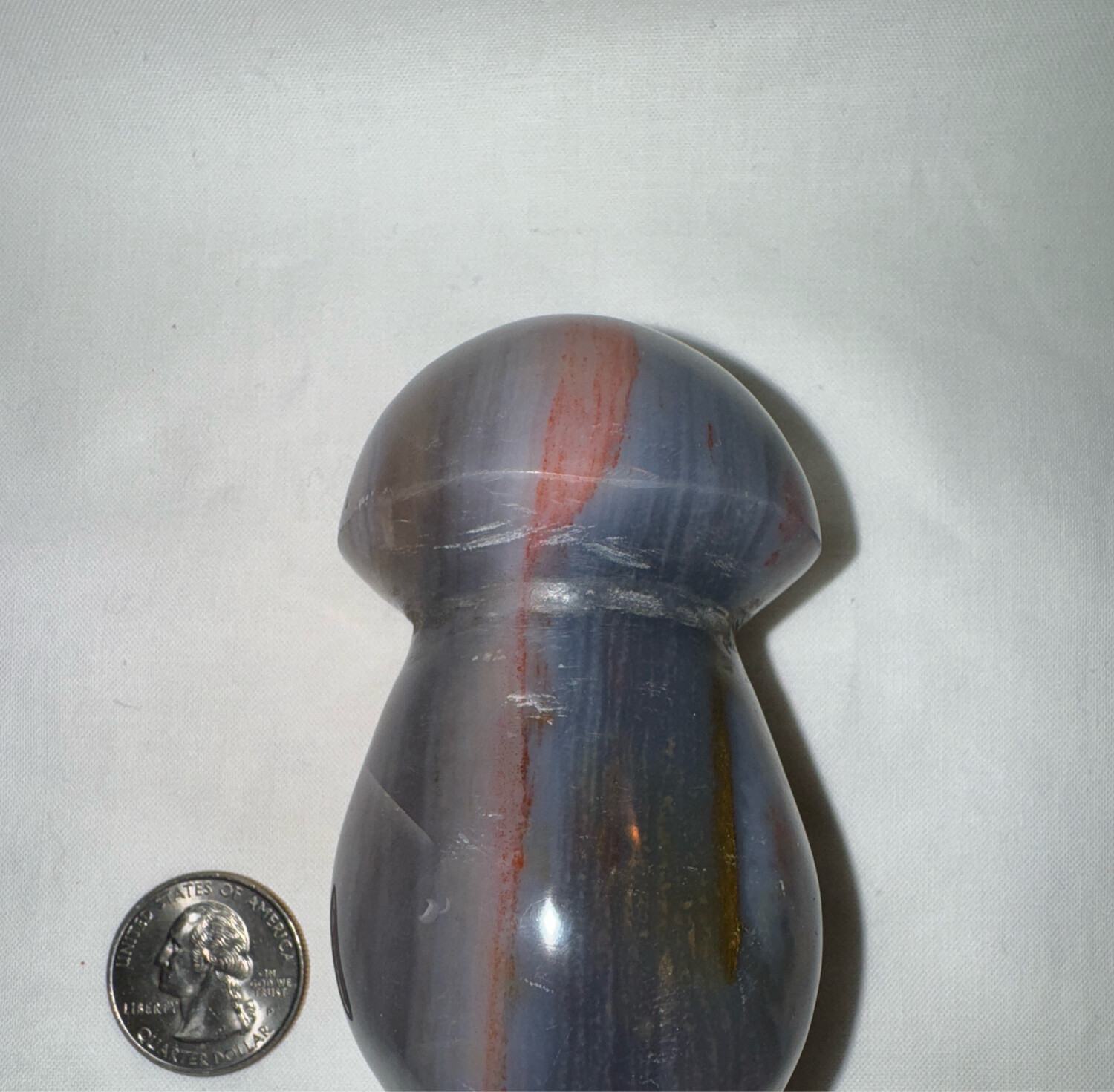 3in Ocean Jasper Mushroom Carving
