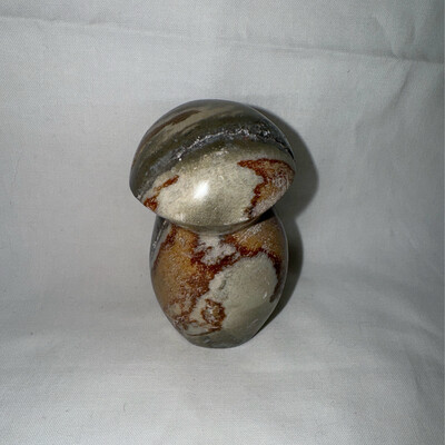 3in Ocean Jasper Mushroom Carving