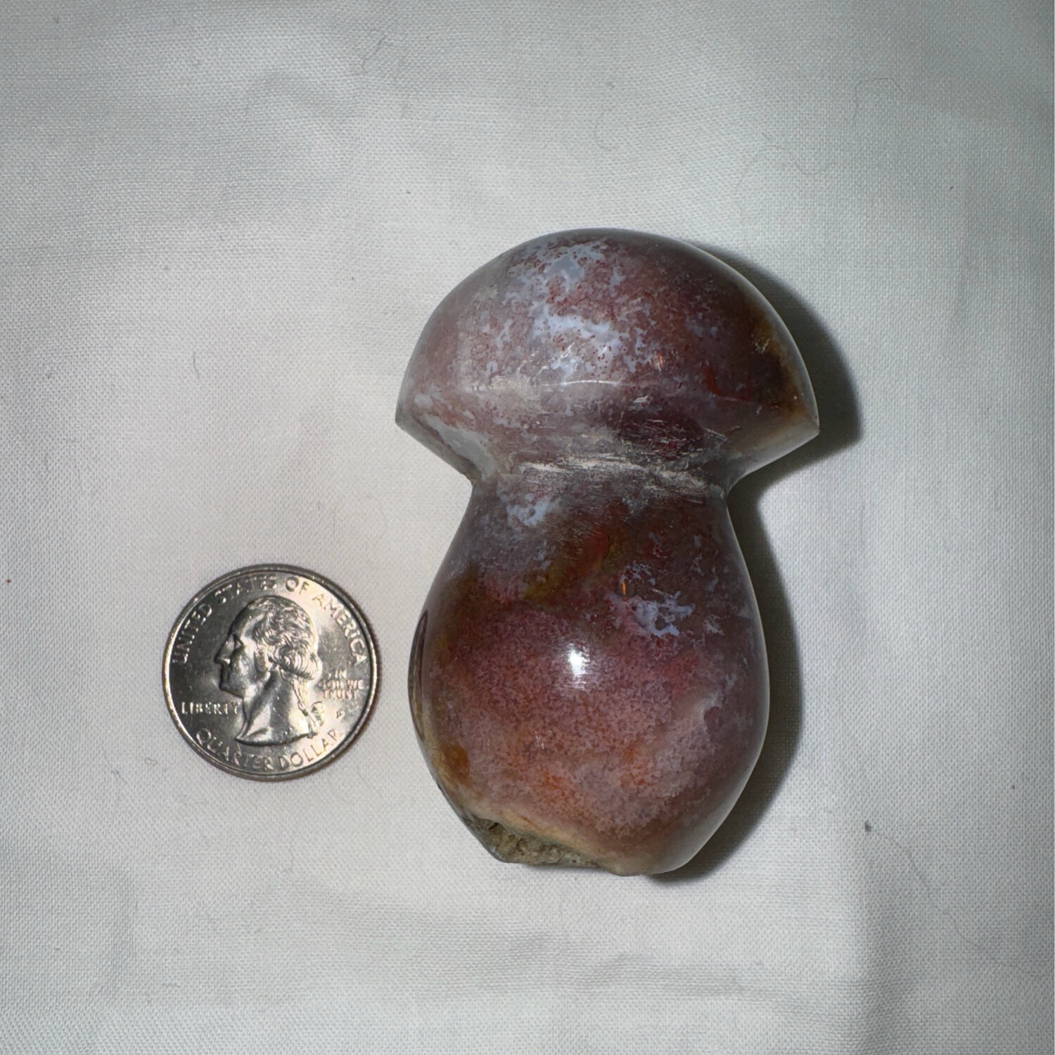 2in Ocean Jasper Mushroom Carving (natural Hole In Bottom, Stands On ItÃ¢â‚¬â„¢s Own)