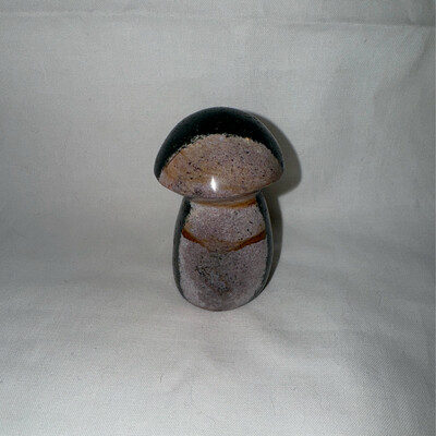 2.5in Green Jasper Mushroom Carving