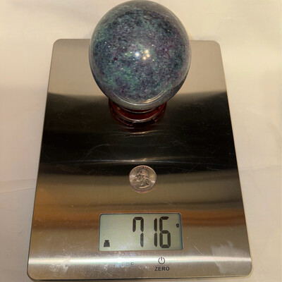 716g Ruby In Kyanite Sphere