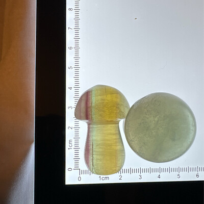 Fluorite Mushroom Pair #2