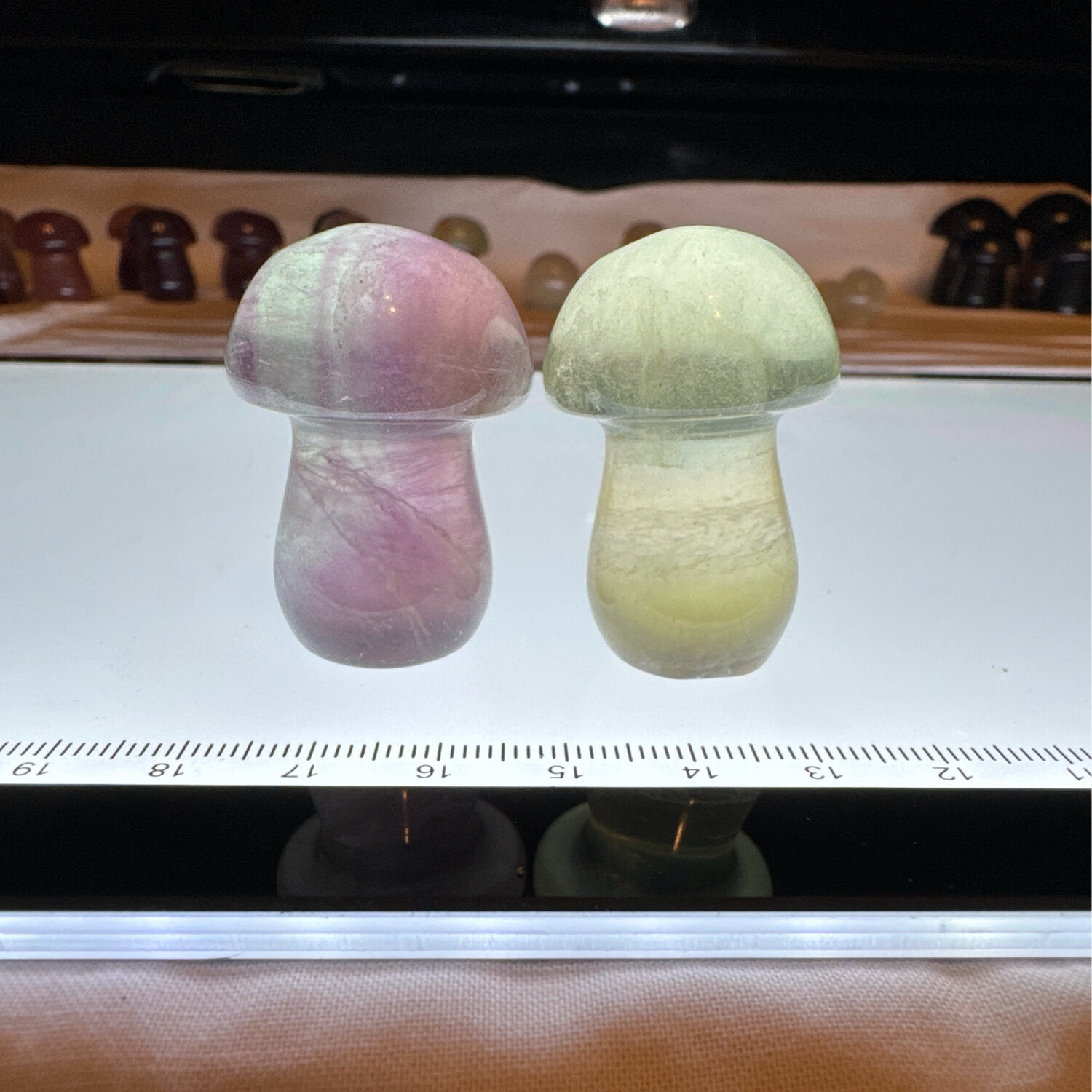 Flourite Mushroom Pair #9