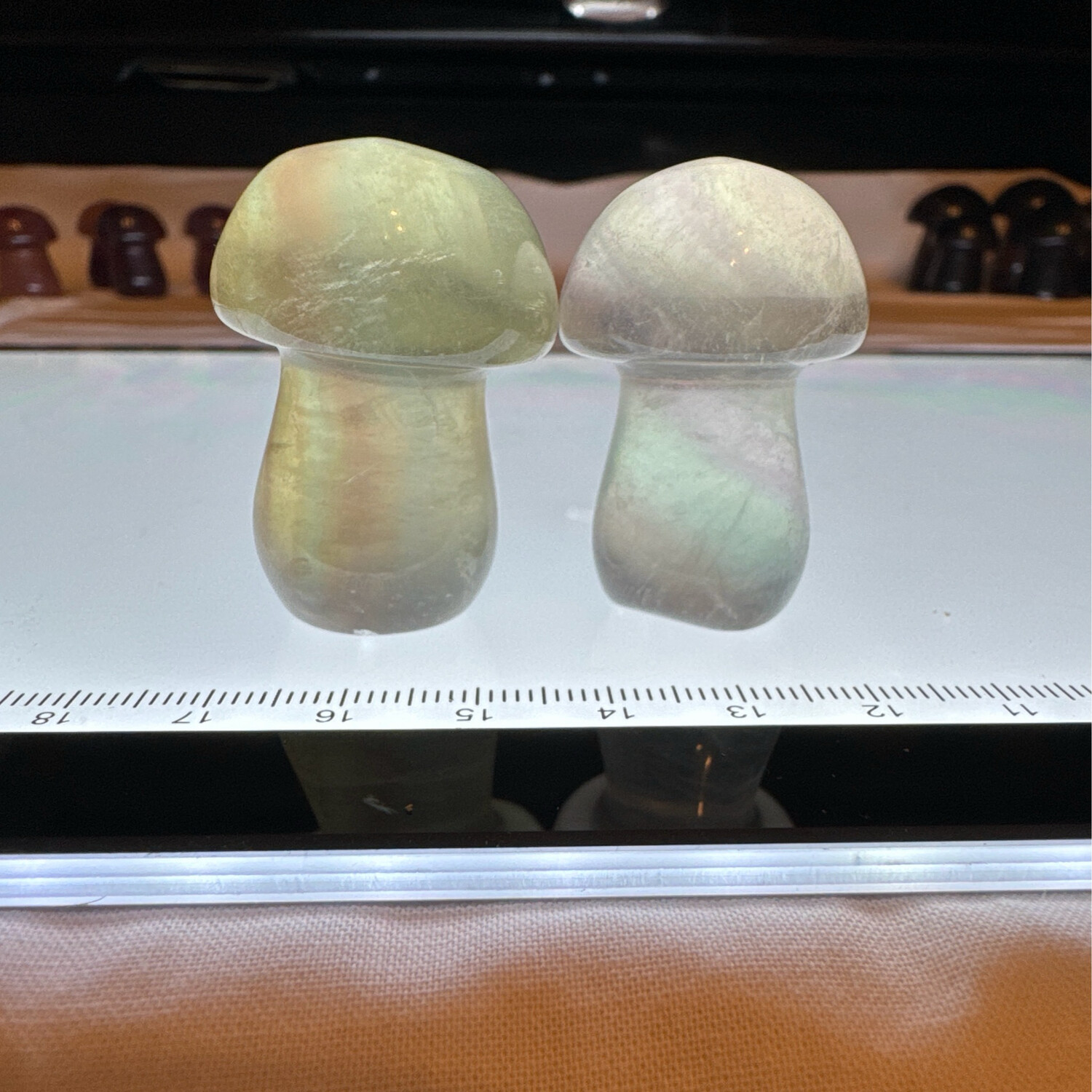 Flourite Mushroom Pair #11