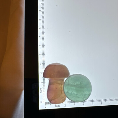 Flourite Mushroom Pair #6