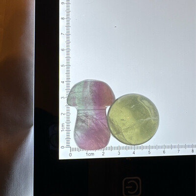 Flourite Mushroom Pair #9