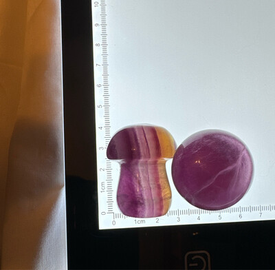 Flourite Mushroom Pair #16