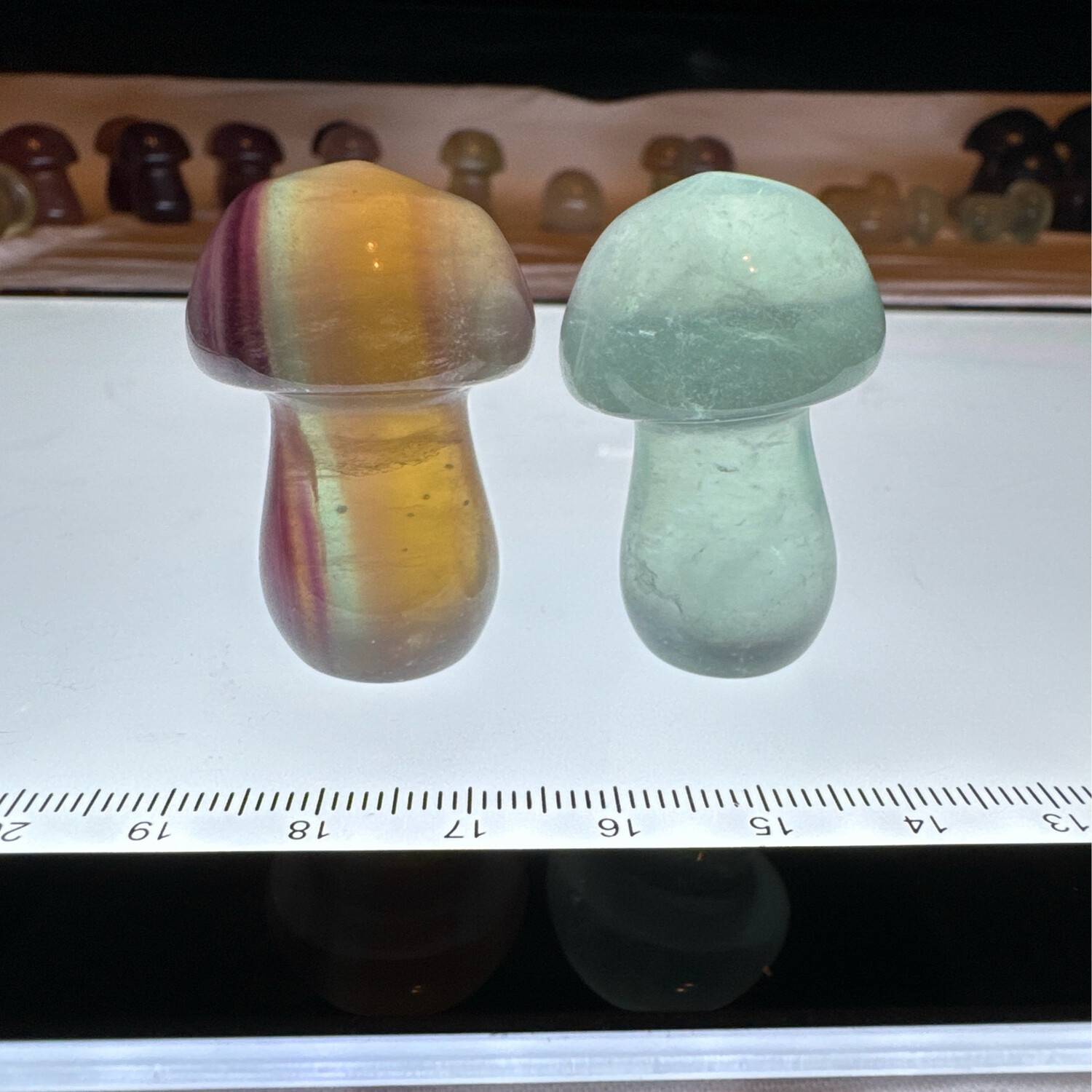 Flourite Mushroom Pair #6