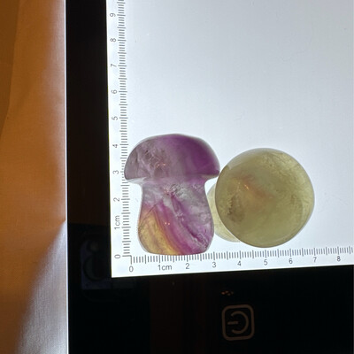 Flourite Mushroom Pair #15